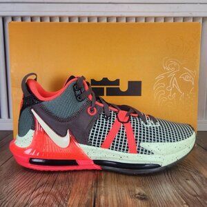 Nike LeBron Witness VII 7 Men Sz 9 Black Barely Volt Basketball Shoes DM1123-001